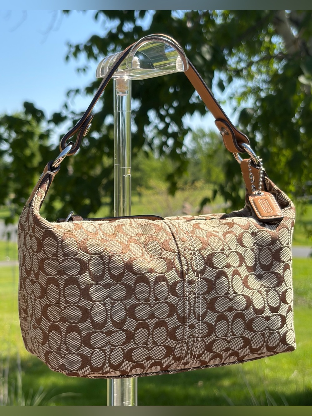 Vintage COACH Signature Mini C Brown Demi Purse Like New - Picture 17 of 17
